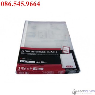 [BÁN CHẠY]Túi sơ mi đục lỗ Plus (10 chiếc/tập)