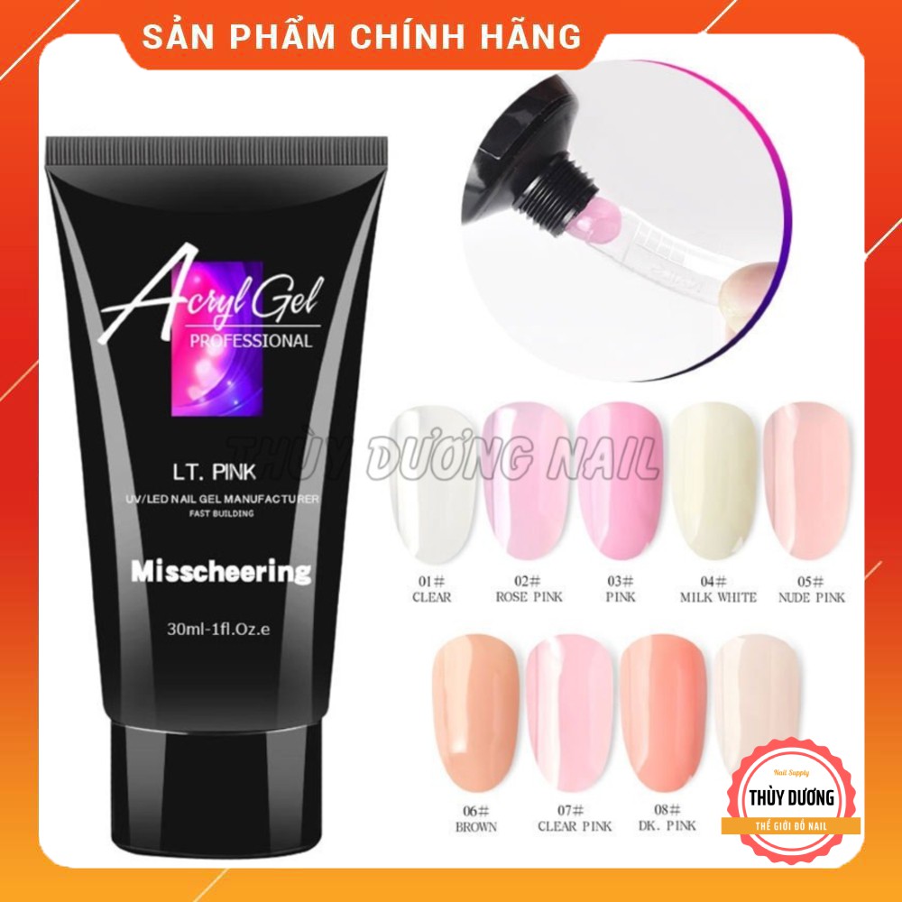 Gel gôm đắp móng Acryl tuýp 30ml