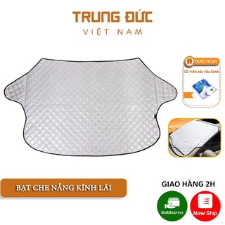 Bạt phủ ô tô che nắng kính lái 3 lớp TRUNGDUCVN cách nhiệt giảm nắng nóng, bảo vệ nội thất xe hơi hiệu quả
