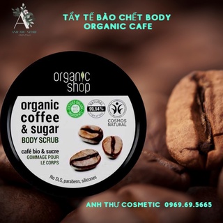 [Bản EU] Tẩy da chết body Organic shop coffee sugar body scrub trắng da 250ml
