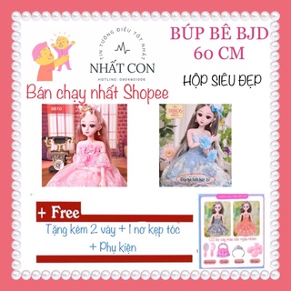 (MẪU 2022) Búp bê cao 60cm 18 khớp siêu xinh quà tặng 1/6 cho bé