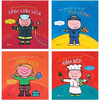 Sách - Cuốn Sách Lớn Rực Rỡ Về : Giáo viên + Bác sĩ + Lính cứu hỏa + Đầu bếp + Phi công(lẻ tuỳ chọn)