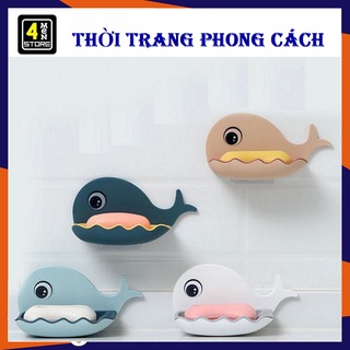 Khay đựng xà bông dán tường hình cá heo cute - Giá Treo Nhà Tắm , Kệ Xà Bông Dán Tường - Khô Ráo, Tiện Lợi