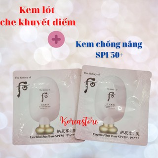 Kem lót che khuyết điểm kèm chống nắng Essential Sun Base SPF50+