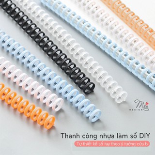 Thanh còng nhựa làm sổ DIY 30 lỗ BINDER