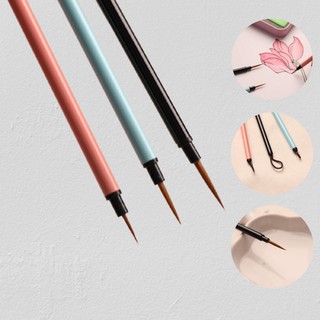 Cọ tỉa đi nét nhỏ Mỹ Trúc bộ 3 cây màu pastel, cọ tô tranh số hoá, màu nước, acrylic, gouache