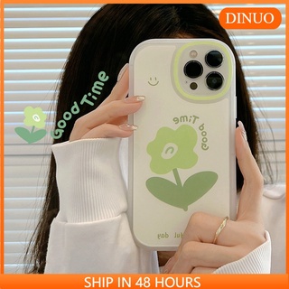 Ốp lưng iphone Ốp Điện Thoại Mềm Họa Tiết Hoa Bảo Vệ Toàn Diện Cho iphone13pro max Apple 12 11 7/8p xr xs Dinuo case