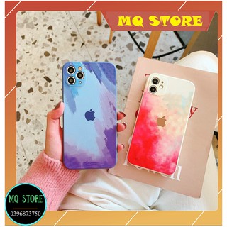 Ốp iphone - Ốp lưng dẻo vân da loang màu cực đẹp dành cho Iphone 7plus/8plus/x/xs/xsmax/11/11promax, 12promax