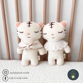 Hổ Vàng 24cm thú bông organic #madeinKorea gấu ghiền cho bé, an toàn mềm mại, không rụng lông