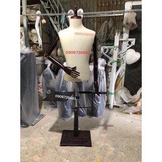 Manocanh nam mặc vest tay gỗ cao cấp