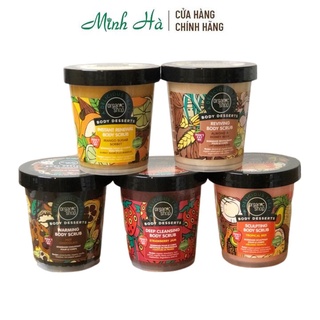 Tẩy tế bào chết toàn thân Organic Shop Body Desserts Scrub 450ml bản EU giúp dưỡng ẩm và làm sạch da