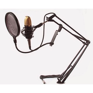 Combo giá đỡ mic thu âm và màng lọc âm dành cho mic bm 900 at100 k200 k600 siêu chắc chắn