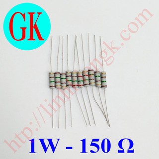 [30 cái] Điện trở 150 ôm 1w - 150R 1W