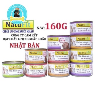 [HSD2023] PATE THẠCH CÁ NGỪ NATUFIT CHO CHÓ MÈO KÉN ĂN 160G