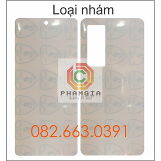 Dán PPF Vivo X60 loại nhám, bóng dành cho màn hình, mặt lưng, mặt lưng full viền