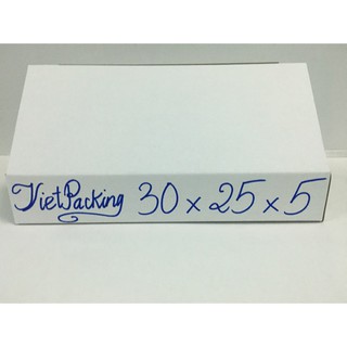 30x25x5 - 20 hộp carton màu trắng đẹp V186