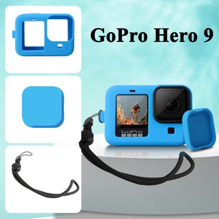 Vỏ silicon kèm nắp che cho GoPro Hero 9