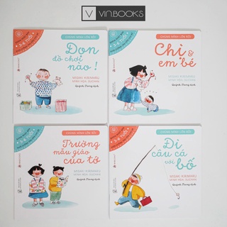 Sách - Ehon Nhật Bản - Chúng Mình Lớn Rồi - Combo 4 Quyển - Dành Cho Bé Từ 3 - 6 Tuổi