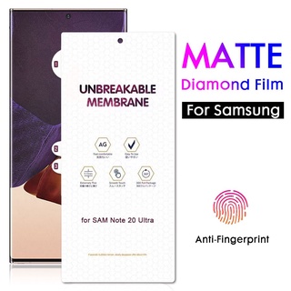Miếng Dán Hydrogel Trong Mờ Vân Kim Cương Cho Samsung Galaxy S23 S22 S21 Plus S20 FE S10 Lite S9 S8 Note 20 Ultra A51 A71