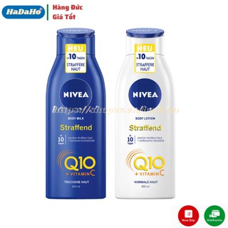 Dưỡng thể Nivea toàn thân Q10 400ml Đức, cho làn da sáng mịn, hổ trợ tái tạo tế bào, chống lão hóa da