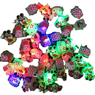 Jibbitz sticker icon 4D lò xo và đèn LED gắn dép sục Hapu nhiều kiểu hình