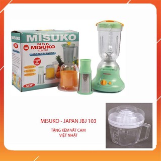 [Mã ELHA22 giảm 6% đơn 300K] Máy xay sinh tố 2 cối Misuko - JAPAN JBJ 103 + Tặng vắt cam