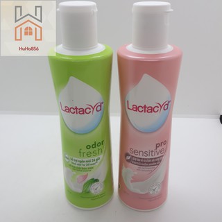 Dung Dịch Vệ Sinh Phụ Nữ Lactacyd Odor Fresh Ngăn Mùi 24H 250ml &amp; Lactacyd Pro Sensitive 250ml