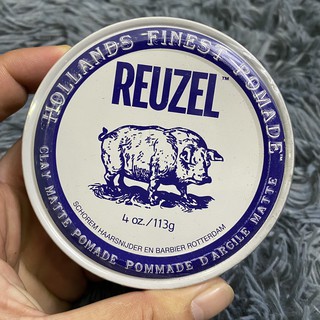 Sáp giữ nếp trung bình không bóng Reuzel Clay Matte Pomade 113gr