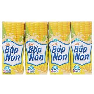 Lóc 4 Hộp Sữa Lif Kun Bắp - 180ml