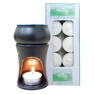 Set bếp đốt tinh dầu kèm 3 viên nến và lọ tinh dầu