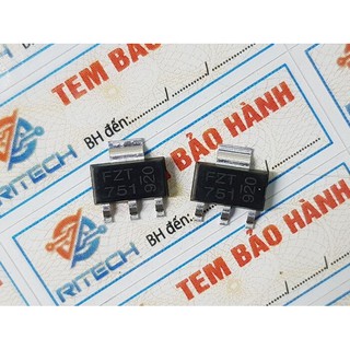 [Combo 5 chiếc] FZT 751, FZT751 SOT-223 Transistor PNP 3A/60V SOT223