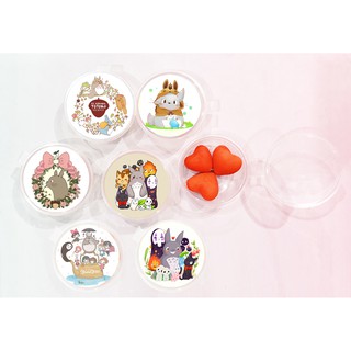Bộ tẩy tim totoro kèm hộp TI14 hộp gôm cute tẩy dễ thương