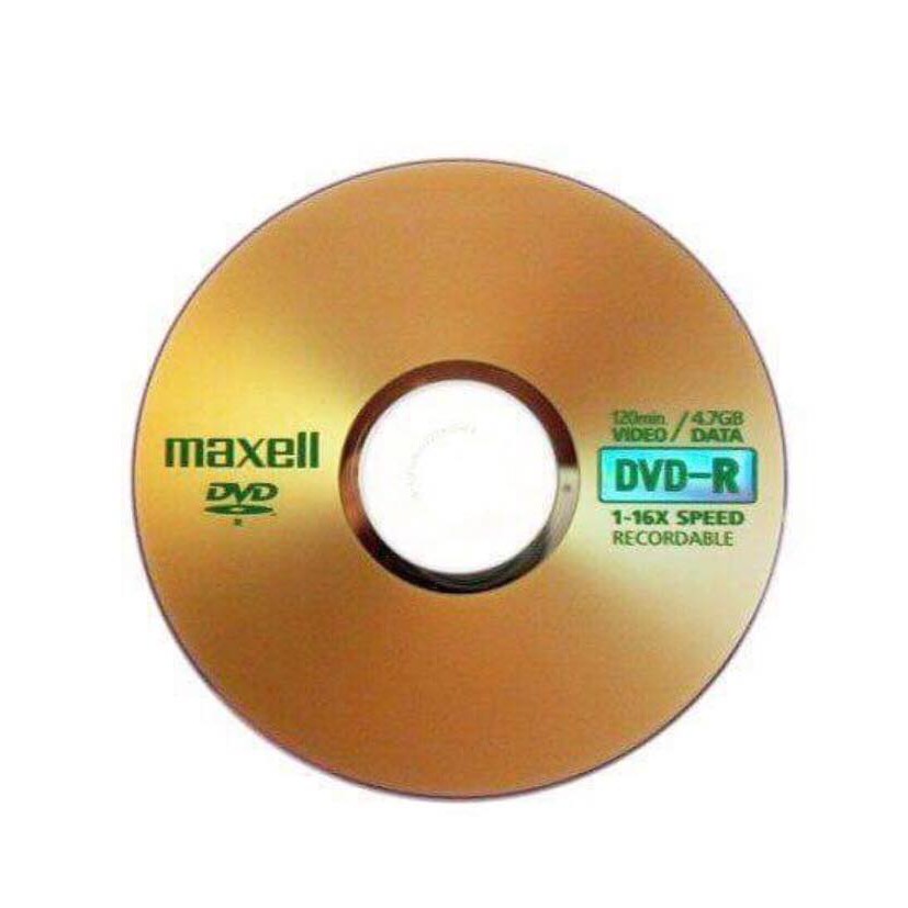 2 cái đĩa CD Maxcel trắng chính hãng