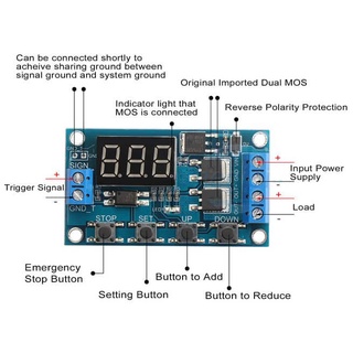 Module Kích Tạo Trễ 0.01-9999S Dùng mosfet đóng cắt cực nhanh - bền