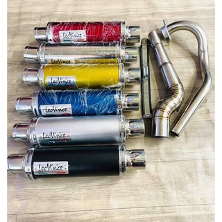 Leovince lon pô leovince cổ 2 khúc inox 304 gắn Sirius Winner Ex Satria Raider Sonic Wave Drem...full bộ