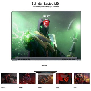 Skin dán Laptop MSI in hình Dota 2 nhiều mẫu 11 (inbox mã máy cho Shop)