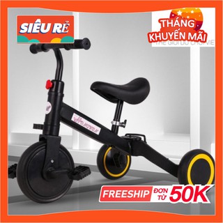 Xe 3 Bánh chòi chân 3in1 Hàng Cao Cấp Có Bàn Đạp Chó Bé 1 Đến 3 Tuổi SPOST KIWICOOL HAPPY