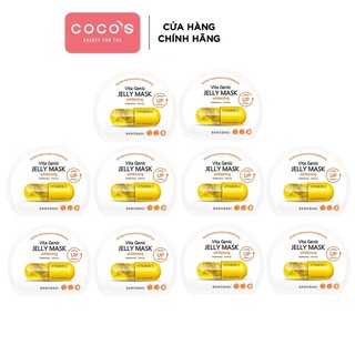 Combo 10 Mặt Nạ Dưỡng Da BanoBagi Vita Genic Whitening Jelly Mask (30ml x 10) - [BANOBAGI VÀNG]