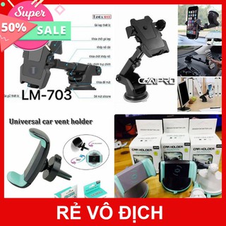 [XÃ KHO] GIÁ ĐỠ, KẸP HÍT ĐIỆN THOẠI LM-703, LM-708, LM-706 (2IN1) TRÊN XE HƠI [HCM]