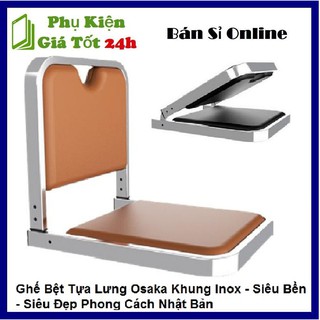 Ghế Bệt Tựa Lưng Osaka Khung Inox - Phong cách Nhật Bản -HÀNG CHÍNH HÃNG