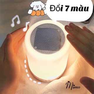 KÈM STICKER-Loa bluetooth cảm biến 7 màu trải nghiệm âm bass hay nghe nhạc cực đã, hỗ trợ thẻ nhớ TF và cổng 3.5