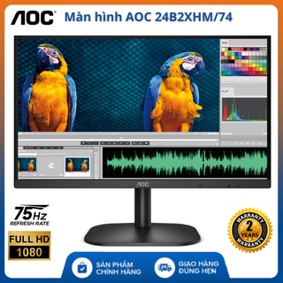 Màn Hình Máy Tính LCD 24 Inch AOC 24B2XHM/74 Full Viền Tích Hợp 2 Cổng HDMI Và VGA - bảo hành 24 tháng