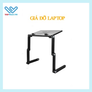 Giá Đỡ Laptop Dễ Dàng Điều Chỉnh Độ Cao Phù Hợp Nằm Làm Việc Trên Giường Ghế Sofa Hợp Kim Nhôm Chắc Chắn