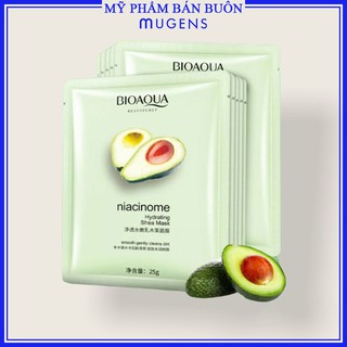 Mặt Nạ Quả Bơ Bioaqua Niacinome Hydrating Shea  Giữ Ẩm Cấp Nước Trắng Da CS41