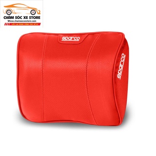 Gối Tựa Đầu Dựa Cổ Cao Su Non Sparco Bọc Da Cao Cấp SPN4008 Hàng Chính Hãng Cho Mọi Dòng Ô Tô Xe Hơi (Nhiều Màu)