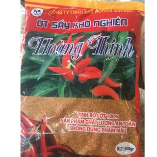 Bột ớt sấy khô nghiền hoàng thịnh 500g