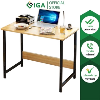 bàn học bàn làm việc tiết kiệm diện tích , bàn khung kim loại chắc chắn GM09