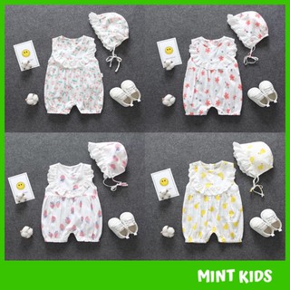 Set body hoa quả kèm mũ siêu xinh cho bé yêu