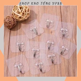 BỘ 10 MÓC DÁN TƯỜNG SIÊU DÍNH 6x6CM 88037 SHOP KHO TỔNG