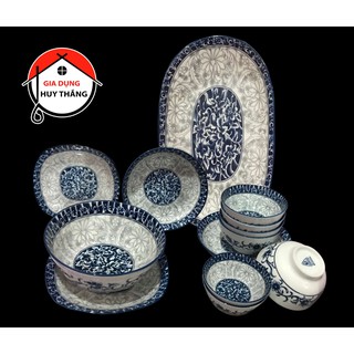 Bộ Bát Đĩa 14 Sản Phẩm - Bộ Bát Đĩa "Hạnh Phúc Đong Đầy" Cho Gia Đình Ngập Tràn Hạnh Phúc
